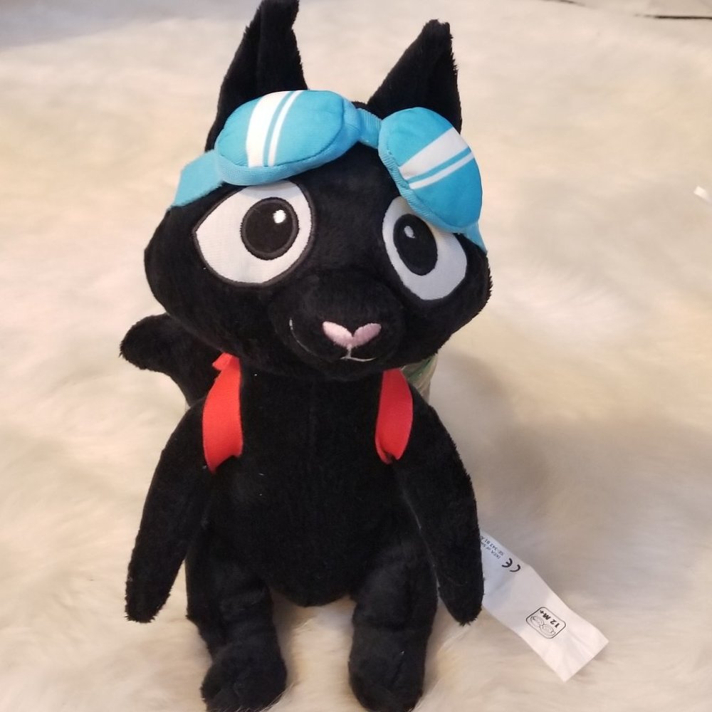 IKEA Plush Cat with Backpack & Goggles - Picture 1 of 4